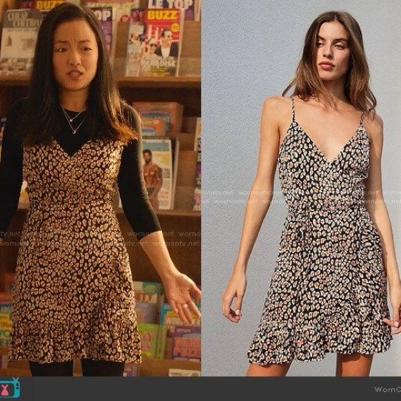 Free People All My Love Shine Printed Slip Dress 005 - Picture 2 of 8